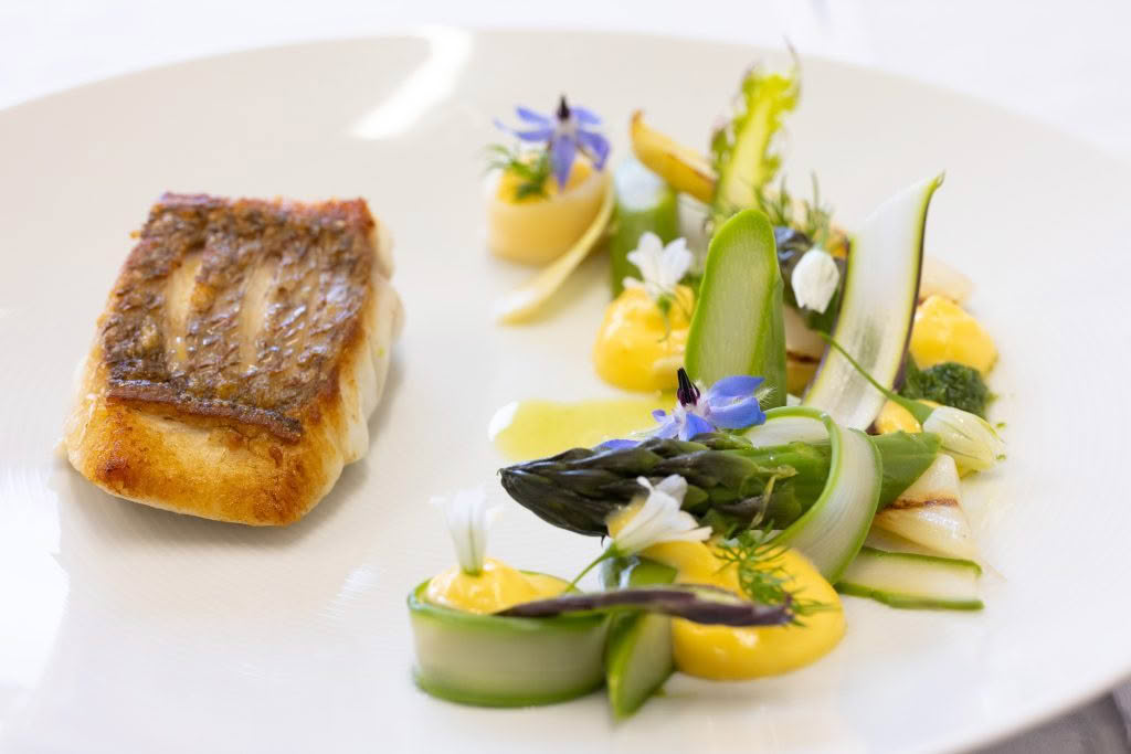 Camellia Restaurant – Snapper _ white & green asparagus _ hollandaise-2