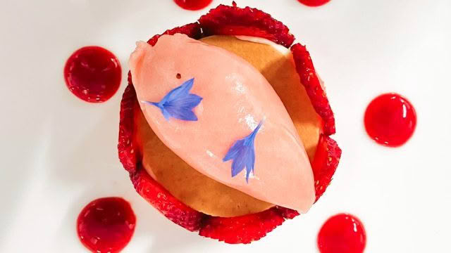 Camellia Restaurant dessert strawberry