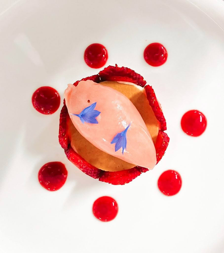 Camellia Restaurant dessert strawberry