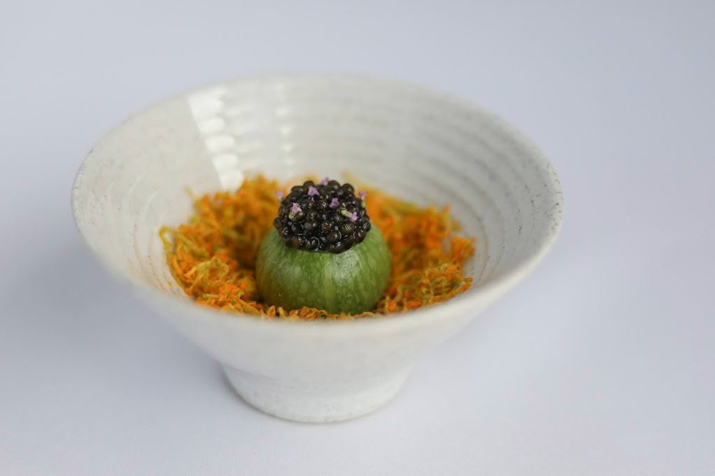 Cuisine-Good-Food-Guide-2024-The-Chef’s-Table-Orianna-Photography-Whole-green-pumpkin-with-buttermilk-and-oscietra-caviar