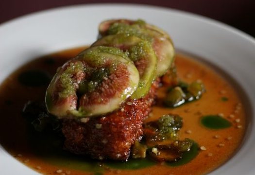 Cuisine Good Food Guide 2025 Forest Halloumi, shishito honey & figs