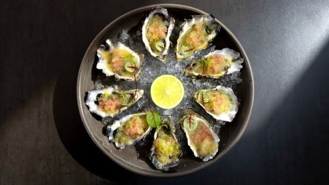 Cuisine Good Food Guide 2025 Ki Maha Oysters green applce ice 3