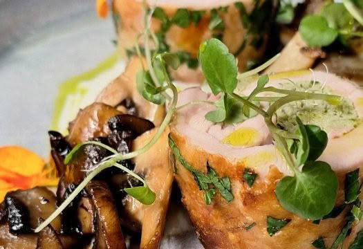 Cuisine Good Food Guide 2025 Te Karaka Station and Lodge Entree Watercress Chicken