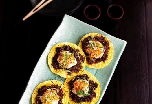 Cuisine Good Food Guide 2025 Dragonfly WAGYU BEEF TOSTADA