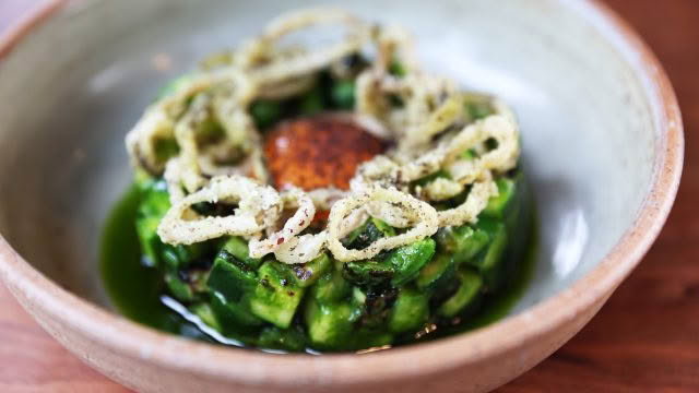 Cuisine Good Food Guide 2026 Alma Auckland Courgette, Brown Butter, Picada
