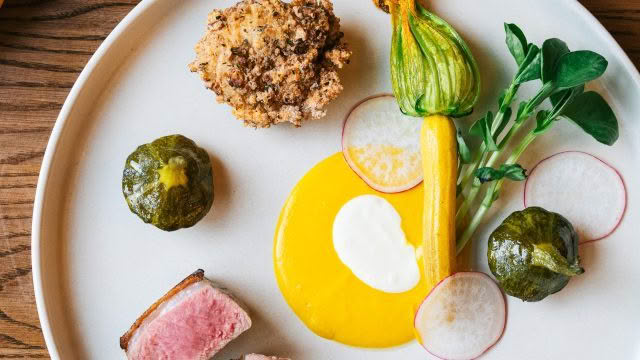 Cuisine Good Food Guide 2026 Aosta Lamb & garden goodies