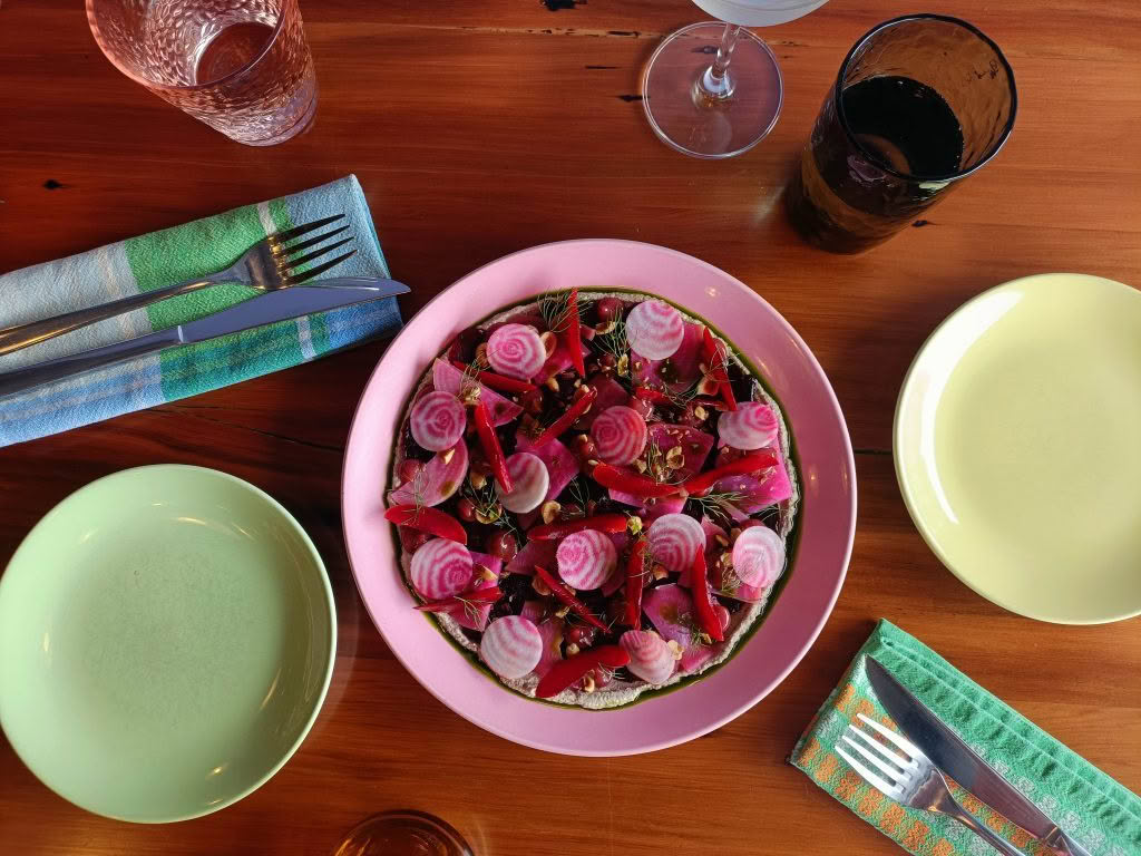 Cuisine Good Food Guide 2026 Graze Beetroot and plums – photo credit Stina Persen