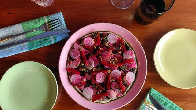 Cuisine Good Food Guide 2026 Graze Beetroot and plums – photo credit Stina Persen
