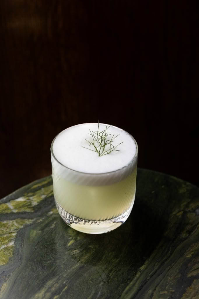 Cuisine Good Food Guide 2026 Inati to Share INATI LOUNGE_ Prometheus-Pisco, lime oleo & fennel. credit Jerome Warburtonjpg