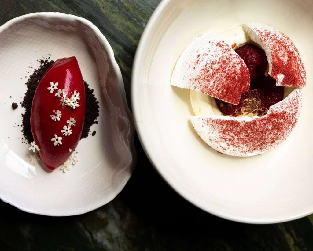 Cuisine Good Food Guide 2026 Inati to Share NECTAR_ Raspberry, elderflower & fromage blanc credit Jerome Warburton