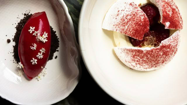 Cuisine Good Food Guide 2026 Inati to Share NECTAR_ Raspberry, elderflower & fromage blanc credit Jerome Warburton