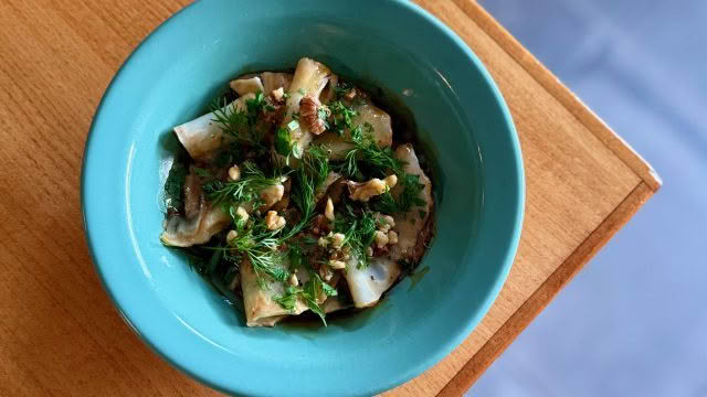 Cuisine Good Food Guide 2026 Margot Celeriac, onion consomme, walnut