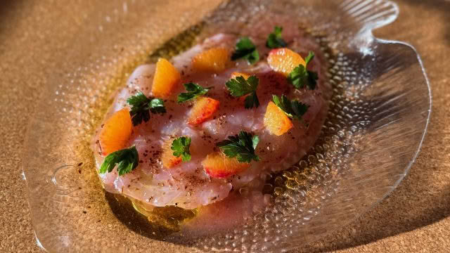 Cuisine Good Food Guide 2026 Margot Raw trevally, blood orange, smoked olive oil