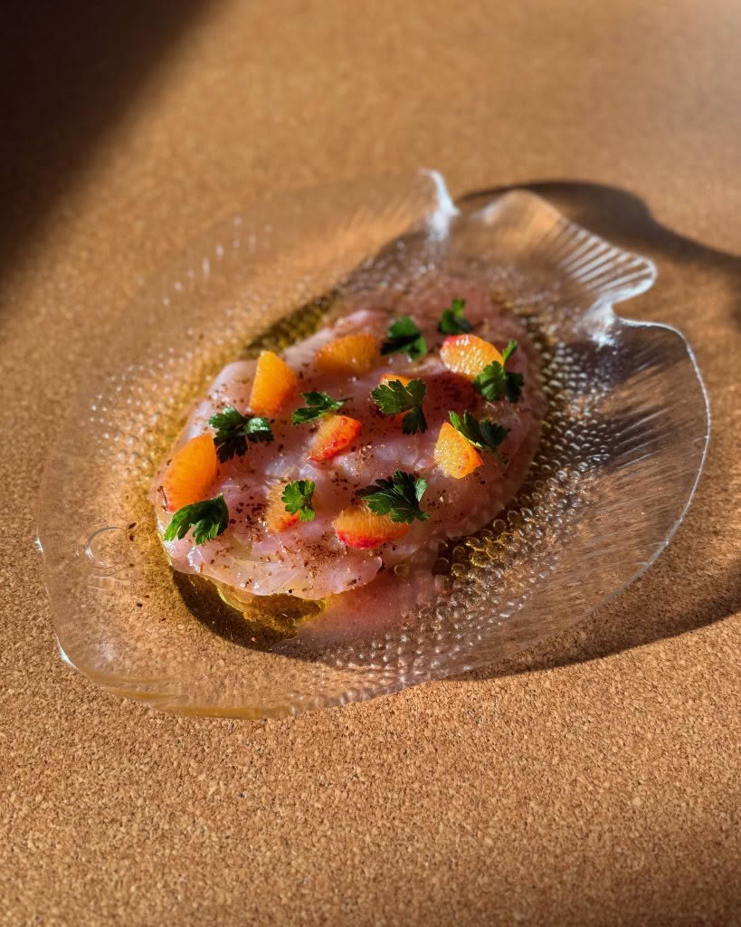 Cuisine Good Food Guide 2026 Margot Raw trevally, blood orange, smoked olive oil