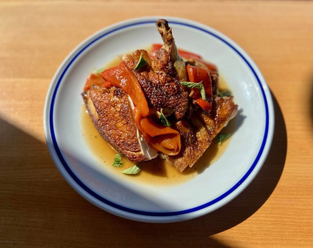 Cuisine Good Food Guide 2026 Margot Roast chicken, peppers, jus gras