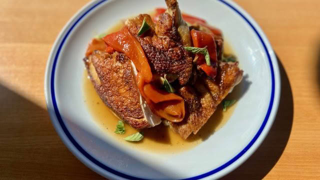 Cuisine Good Food Guide 2026 Margot Roast chicken, peppers, jus gras