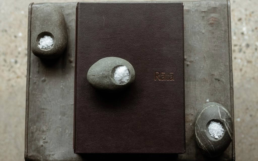 Cuisine Good Food Guide 2026 Rātā menu and salt rocks – Francine Boer