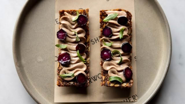 Cuisine Good Food Guide 2026 Sherwood_ Starter_DuckParfait,SeedCracker,Cherry_InSherwood_JonoParker_