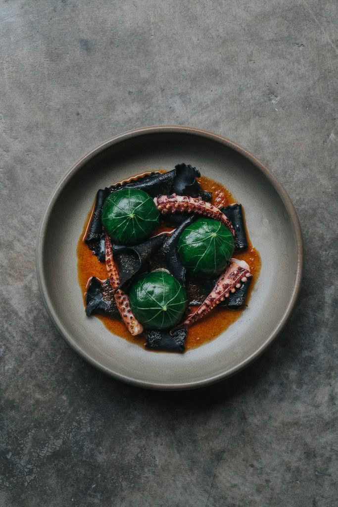 Cuisine Good Food Guide 2026 Sherwood_SouthernArorowSquid,InkMalfadine,Nduja_InSherwood_JonoParker_