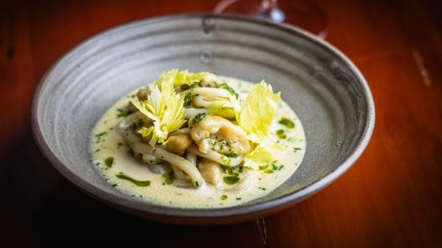 Cuisine Good Food Guide 2026 The Bistro Calamari, Lemon Gnocchi, Champagne Veloute