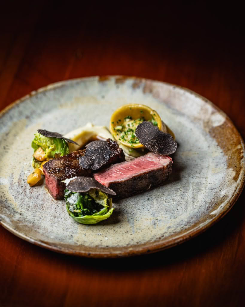 Cuisine Good Food Guide 2026 The Bistro Greenstone Creek Scotch Fillet, Celeriac & Kiwi Truffle